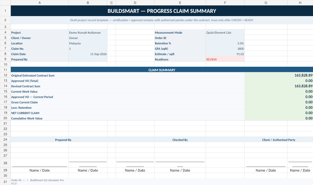 Claim Summary